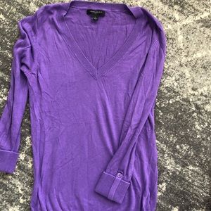 Banana Republic 3/4Sleeve Purple Sweater